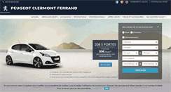 Desktop Screenshot of peugeot-clermontferrand.fr